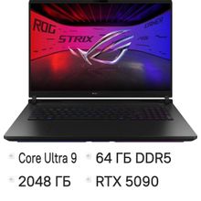 Изображение товара Игровой ноутбук ASUS ROG Strix Scar 18 G835LX-SA186W 18 , IPS, Core Ultra 9 275HX, 64GB, 2TB SSD, R