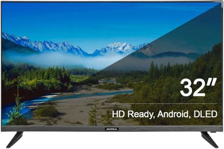 32" Телевизор Supra STV-LC32ST0045W HD, СМАРТ ТВ, Android, черный