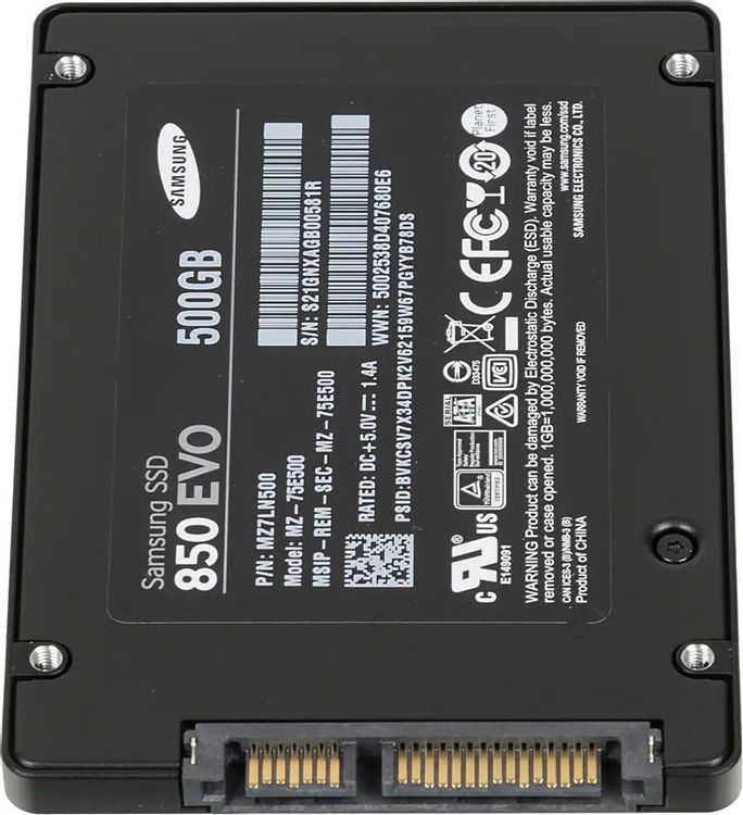 SSD накопитель Samsung 850 EVO MZ-75E500BW 500ГБ, 2.5