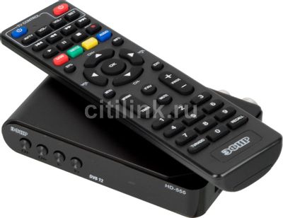 Обзор товара ресивер DVB-T2 Сигнал Эфир HD-555, черный(плохая упаковка ...