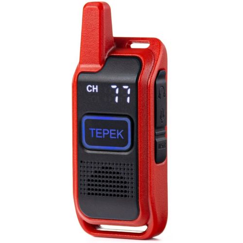 Рация ТЕРЕК Спорт 199 кан., до 3км, аккумулятор, красный [спорт красный]
