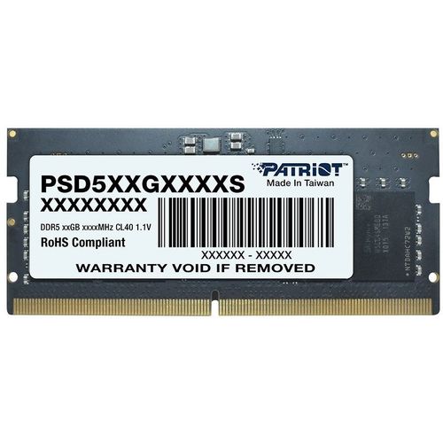 Оперативная память Patriot PSD58G480041S DDR5 - 1x 8ГБ 4800МГц, для ноутбуков (SO-DIMM), Ret
