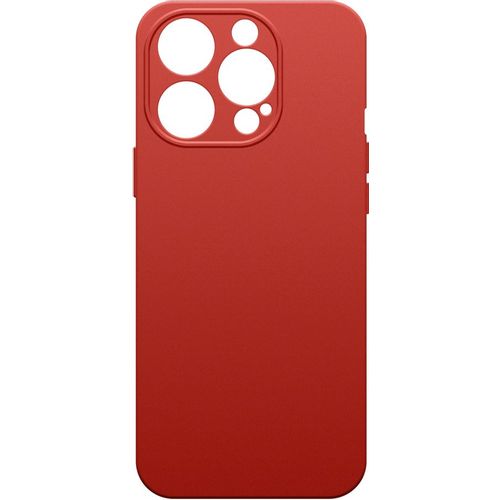 Чехол (клип-кейс) BORASCO Microfiber Case, для Apple iPhone 15 Pro, темно-красный [72427]