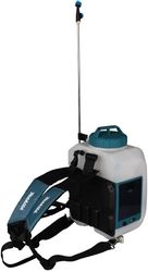 Опрыскиватель Makita DUS108Z, аккумуляторный, ранцевый, 10л, белый/бирюзовый