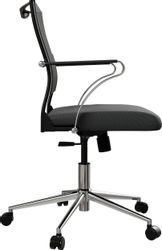 Кресло МЕТТА Sit Air 24/7 M4-281K - Italy (M09.B23.G18.W01), сетка/ткань, до 150кг,  черный