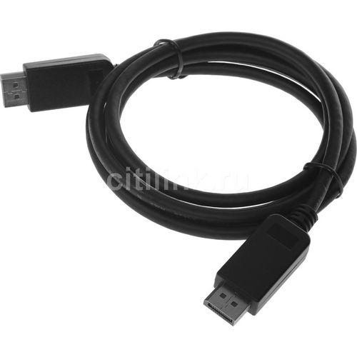 Кабель аудио-видео 1.2v, DisplayPort (m) — DisplayPort (m), ver 1.2, 2м, черный