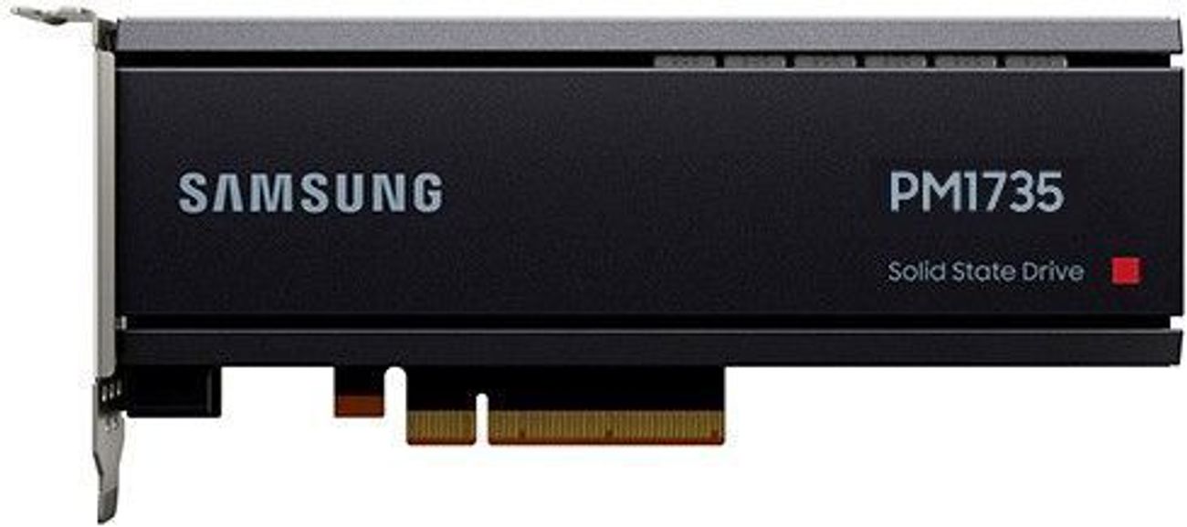 SSD накопитель Samsung PM1735 MZPLJ3T2HBJR-00007 3.2ТБ, PCI-E (HHHL), PCIe 4.0 x8,  NVMe,  PCIe,  oem