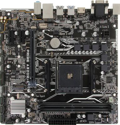 Материнская плата ASUS PRIME A320M-K, SocketAM4, AMD A320, mATX, Ret –  купить в Ситилинк | 472728