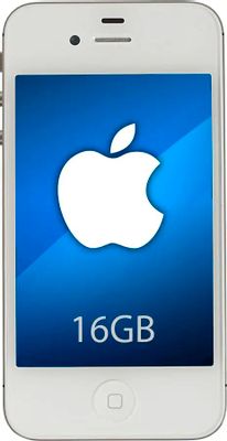Смартфон iPhone 4S 16Gb белый моноблок 3G 3.5" 640x960 iOS 5 8Mpix WiFi BT