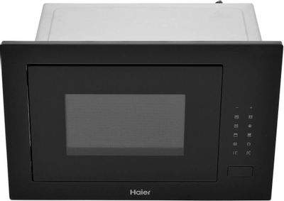 Встраиваемая микроволновая печь HAIER HMX-BTG259B, 25л, 900Вт, черный ...