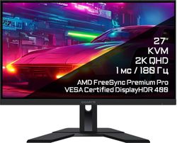 Изображение товара 27" Монитор Gigabyte M27QA,  2560x1440,  IPS,  180Гц,  2хHDMI,  1хDP,  черный [9dm27qa-00-1abek]