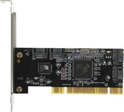 Контроллер PCI SIL3114 4xSATA Bulk