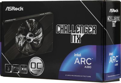 Видеокарта ASRock INTEL ARC A380 A380 CLI 6GO 6ГБ Challenger, GDDR6, OC ...