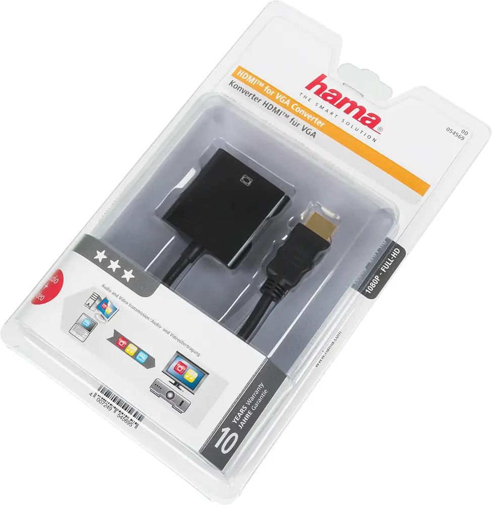 HAMA H 54569 HDMI m VGA f 0.1 GOLD 00054569 907388