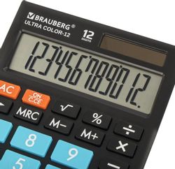 Калькулятор BRAUBERG Ultra,  250497, черный