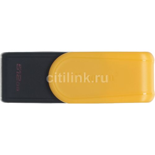 Флешка USB Kingston DataTraveler Exodia S 512ГБ, USB3.0, желтый и черный [dtxs/512gb]