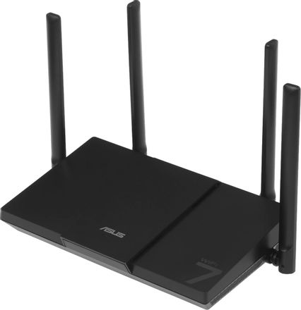 Wi-Fi роутер ASUS RT-BE50,  Wi-Fi 7,  BE3600,  2.4/5ГГц, 3 LAN,  черный