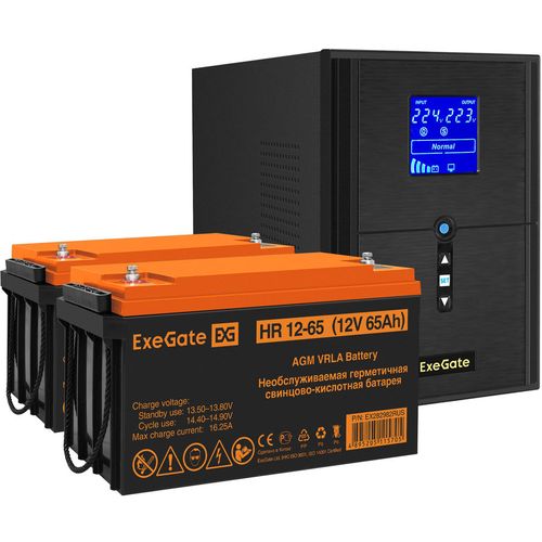 ИБП EXEGATE SineTower SZ-2000.LCD.AVR.3SH.1C13.USB, 2000ВA [ex296845rus]