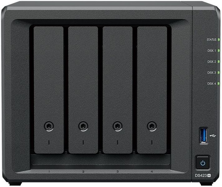 Сетевое хранилище NAS Synology DS423+ 4-bay настольный Celeron J4125