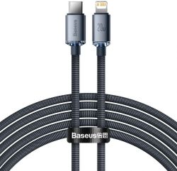 Кабель BASEUS CAJY000301, Lightning (m) - USB Type-C (m), 2м, черный