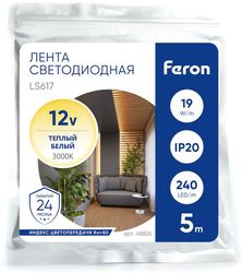 Светодиодная лента FERON LS617, 19Вт, 5м