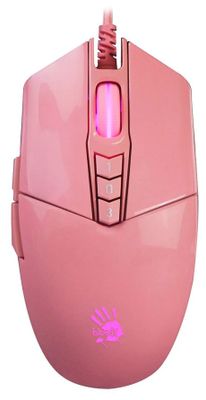 Мышь A4TECH Bloody P91s, игровая, оптическая, проводная, USB, розовый [p91s pink activated]