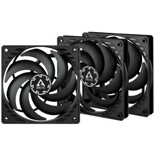 Вентилятор ARCTIC COOLING P12 Slim PST 3шт, 120мм, 4-pin, 2100об/мин, 22.5 дБ, черный, Ret [acfan00275a]