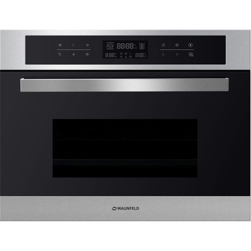 Духовой шкаф электрический MAUNFELD MCMO.44.9S, 44л, дверца с 2 стеклами, нержавеющая сталь — фото 1