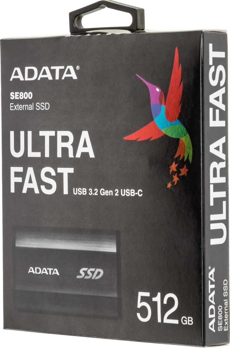 Внешний диск SSD A-Data SE800, 512ГБ, черный [ase800-512gu32g2-cbk