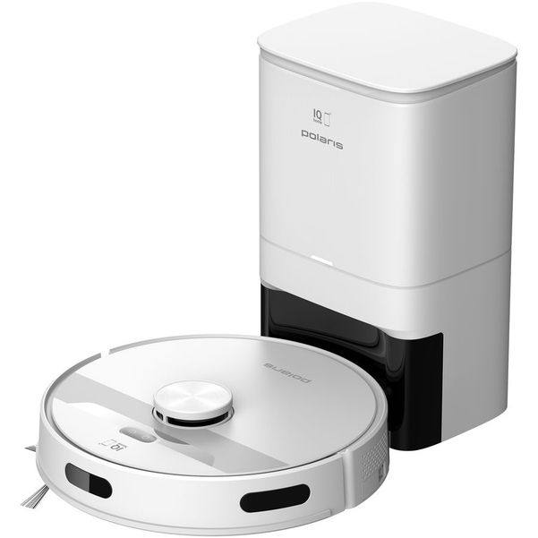 Робот-пылесос Polaris PVCRDC 6002 WIFI IQ Home, 45Вт, белый/белый