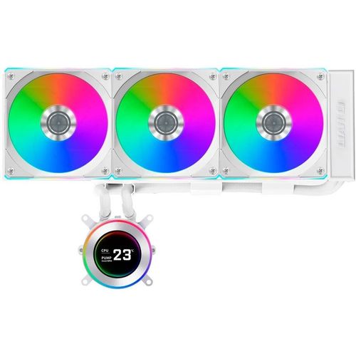 LIAN-LI Система водяного охлаждения Lian Li HydroShift II LCD-C 360CL, LCD, 4-pin, ARGB, 120мм, белый, retail…