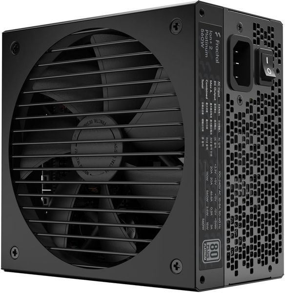 Блок питания Fractal Design ION+2 560, 550Вт, 140мм, черный, retail [fd-p-ia2p-560-eu]