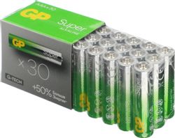 Изображение товара AAA Батарейка GP Super Alkaline 24AA21-2CRSWC30,  30 шт.