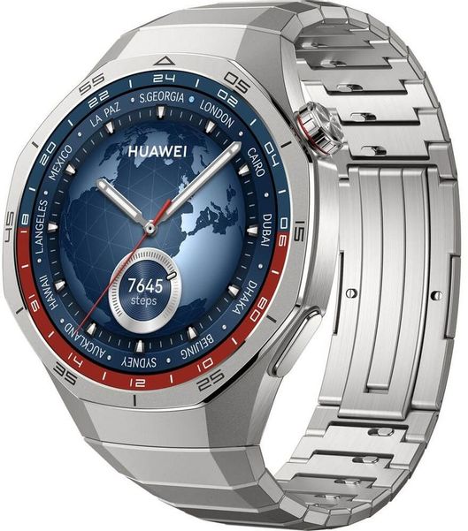 Смарт-часы Huawei Watch GT 5 Pro Vili-B29M,  46.3мм,  1.43",  серый/титановый серый [55020dgg]