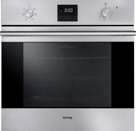 Духовой шкаф электрический Korting OKB560CFX, 64л, дверца с 2 стеклами, нержавеющая сталь