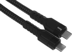Изображение товара Кабель USB Type-C Hoco U110 1.2 м с оплеткой, 3A, черный Изображение товара Кабель USB Type-C Hoco U110 1.2 м с оплеткой, 3A, черный