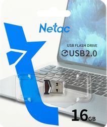 Флешка USB NETAC UM81 16ГБ, USB2.0, черный