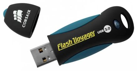 Флешка USB Corsair Voyager 16ГБ, USB3.0, черный [cmfvy3s-16gb]