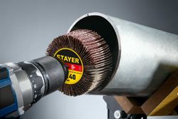 Лепестковый шлифкруг Stayer 36609-100, 80мм, универсальный