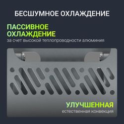 Подставка для ноутбука Digma D-NS100, 17", 240х220х50 мм, 608г, серый