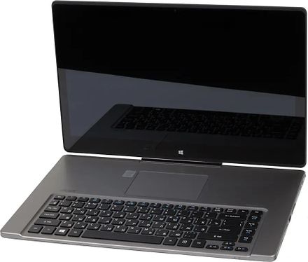 Ноутбук-трансформер Acer Aspire R7-572-54206G50ass 15.6", Intel Core i5 4200U 1.6ГГц, 2-ядерный, 6ГБ DDR3, 500ГБ,  Intel HD Graphics  4400, Windows 8.1, серебристый [nx.m94er.001]