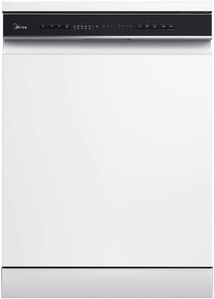 Посудомоечная машина Midea MFD60S150Wi,  полноразмерная, напольная, 59.8см, загрузка 14 комплектов, белая