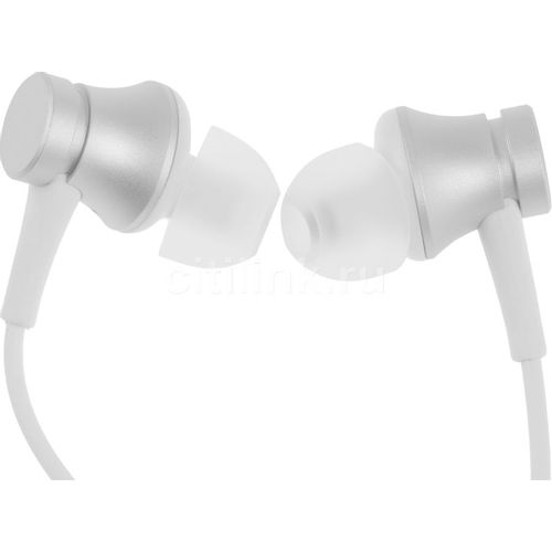 Наушники Xiaomi Mi In-Ear Basic, 3.5 мм, внутриканальные, серебристый [zbw4355ty/hsej03jy]