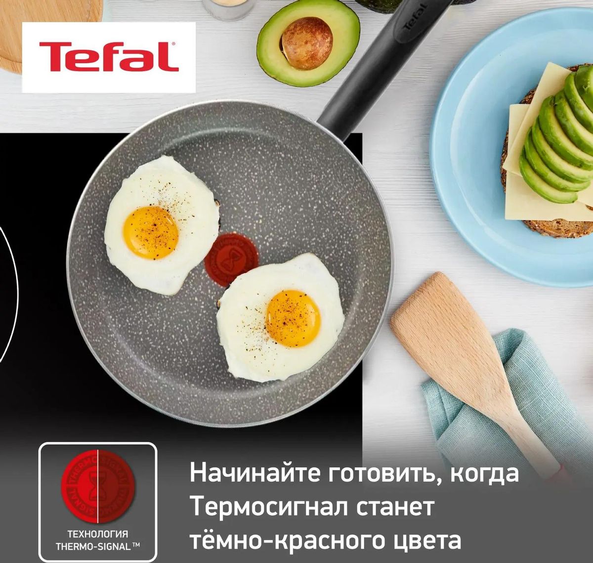 Характеристики Сковорода Tefal Natural Cook 04211126, 26см, без крышки,  серый [9100046095] (1652462) смотреть в СИТИЛИНК