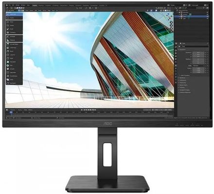 27" Монитор AOC Pro Q27P2Q, 2560x1440, IPS, 75Гц, 1хHDMI, 1хDP, черный