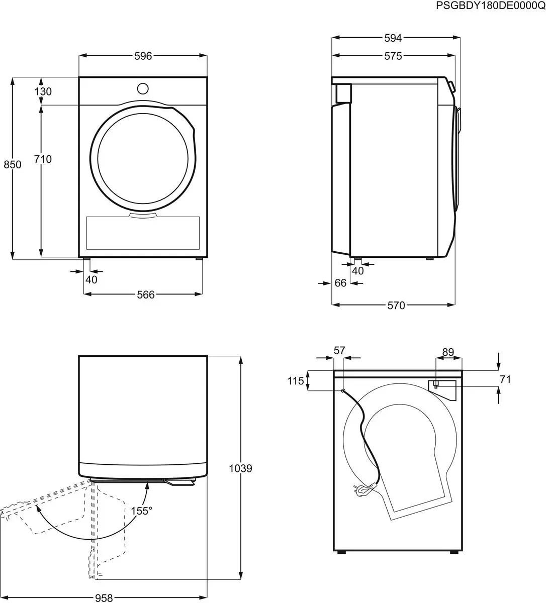 Сушильная машина Electrolux EW6CR527P белый – купить в Ситилинк | 1092964