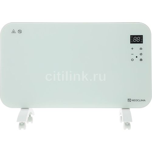 Конвектор Neoclima Aura, 1500Вт, с терморегулятором, с Wi-Fi, белый