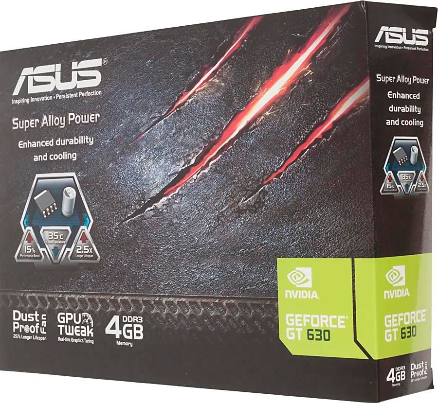 ASUS NVIDIA GeForce GT 630 4 DDR3 Ret gt630 4gd3 725339
