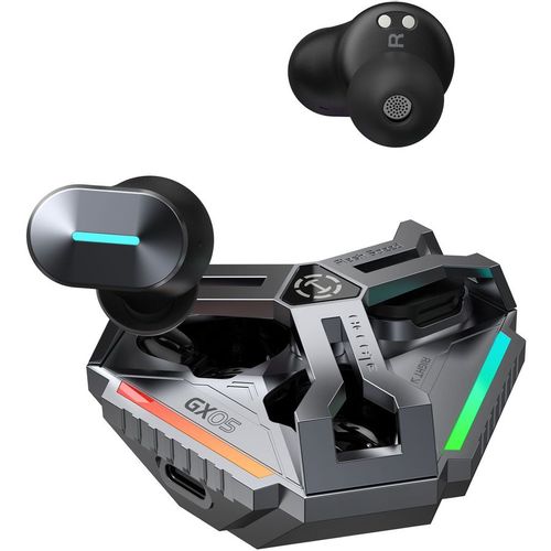 Гарнитура игровая Edifier GX05, для компьютера/мобильных устройств, вкладыши, Bluetooth, серый
