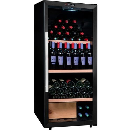 Винный шкаф однокамерный CLIMADIFF CPW160B1 вместимость: 160 бутылок, черный
